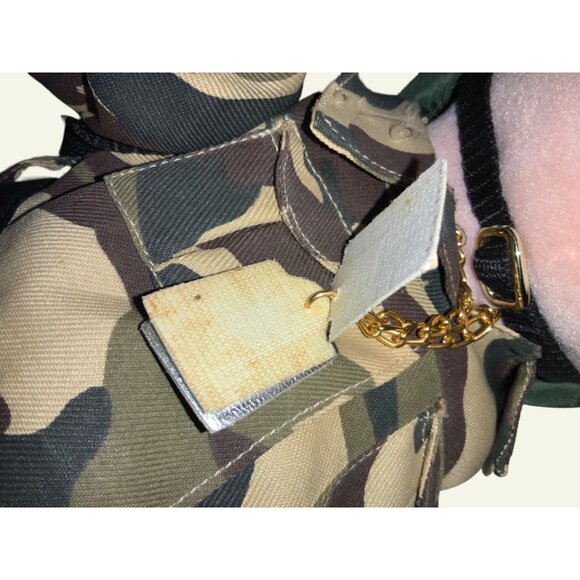 Patriotic American Soldier PLUSH Figure  Camouflage Outfit American Flag - Picture 6 of 15